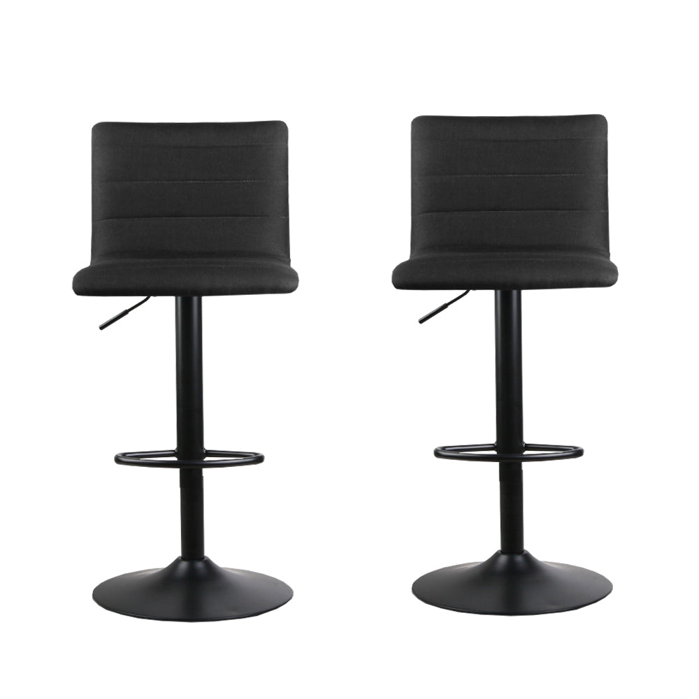 Faux Dining Chairs - Black - Set of 2