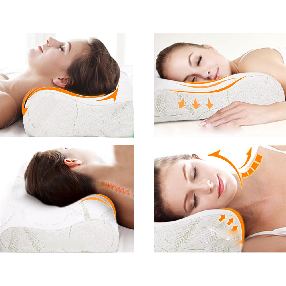 Natural Latex Bed Pillow - Set of 2
