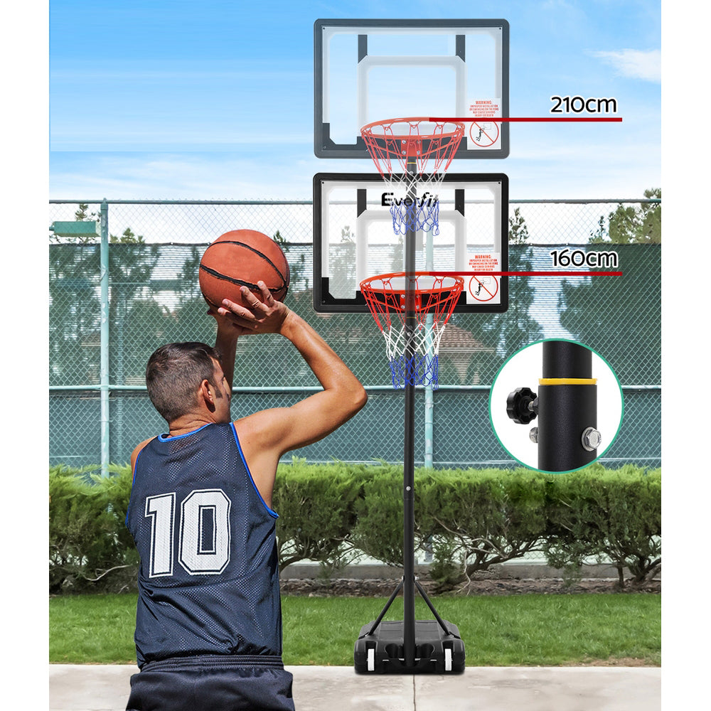 Outdoor Adjustable Basketball Hoop System