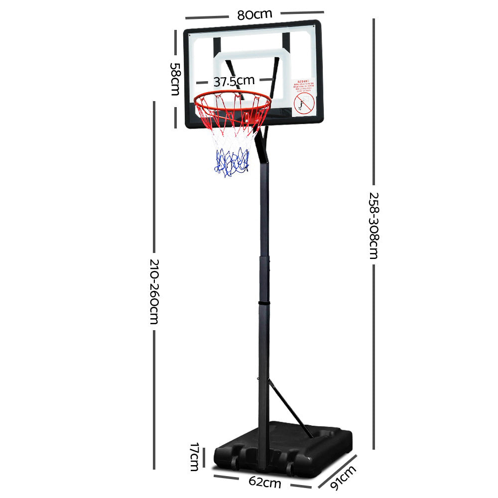 Outdoor Adjustable Basketball Hoop System