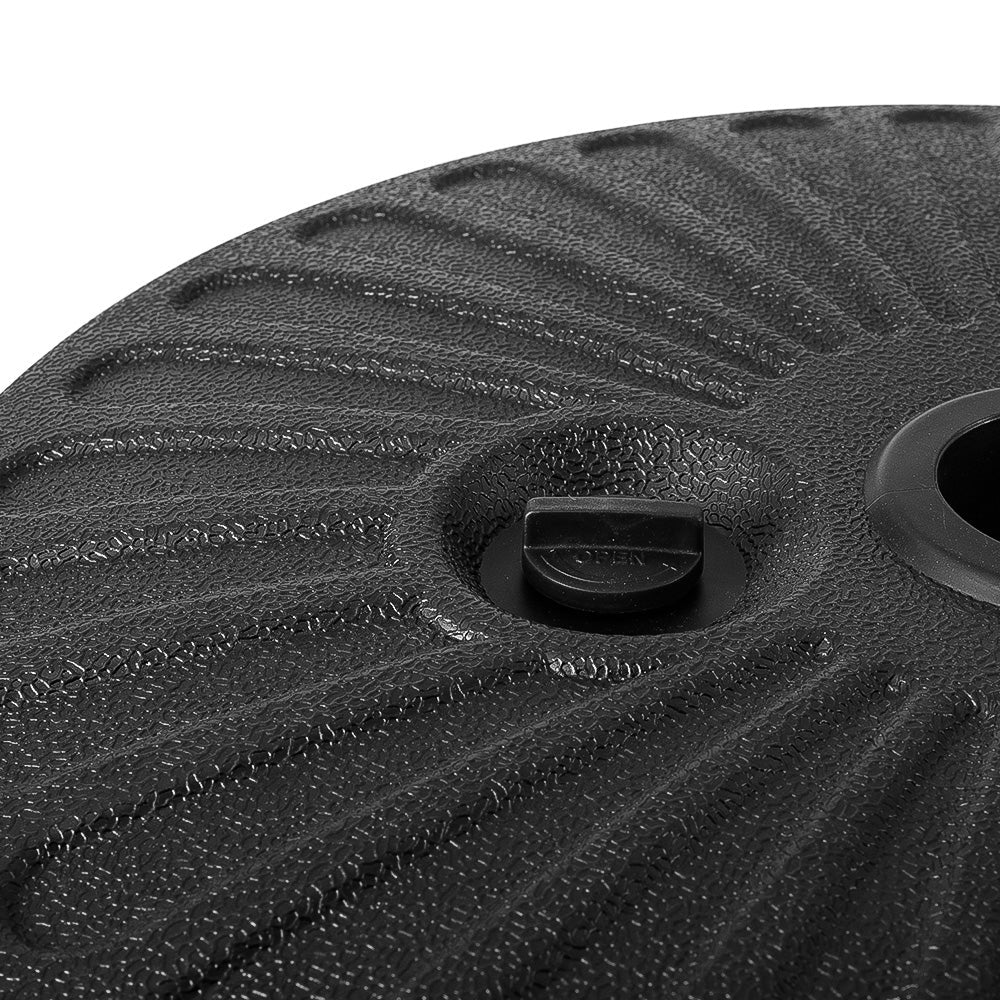Outdoor Umbrella Pole Base Stand - Black UV Protection