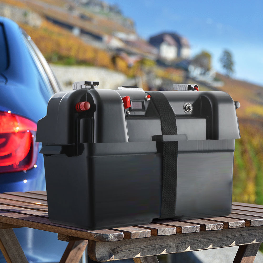 Portable Camping 12V Battery Box