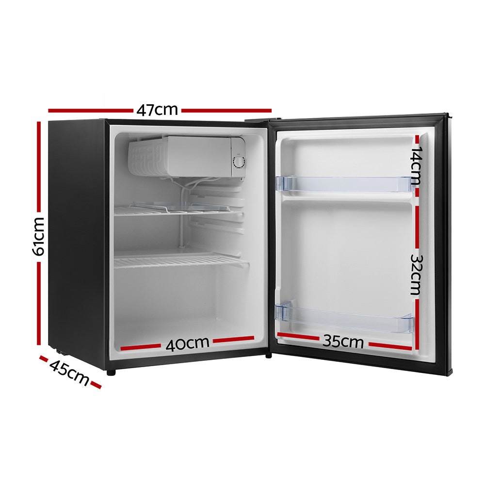 70L Portable Mini Bar Fridge - Black