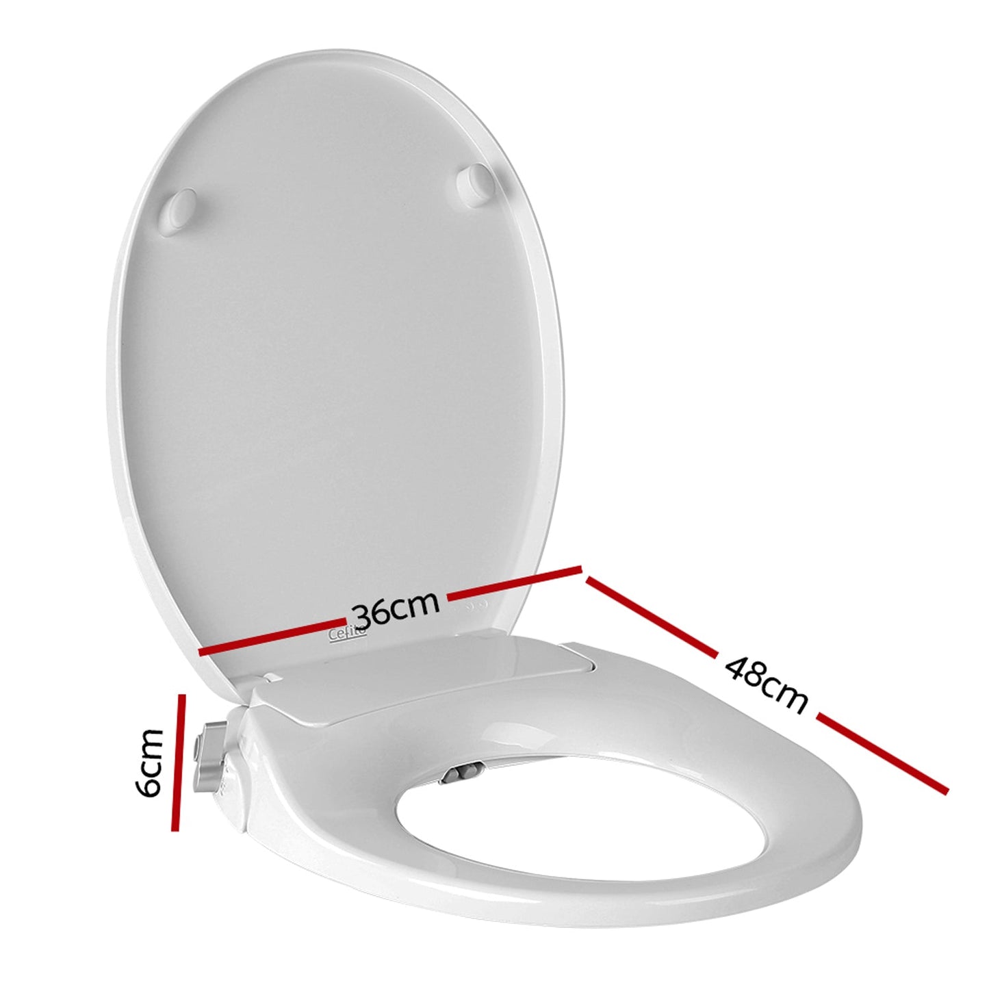 Non Electric Bidet Toilet Seat - White