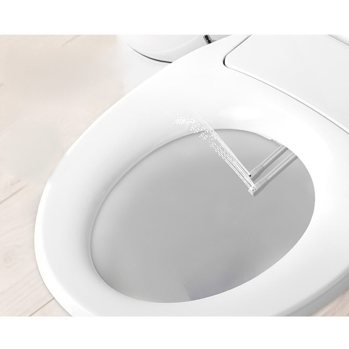 Non Electric Bidet Toilet Seat - White