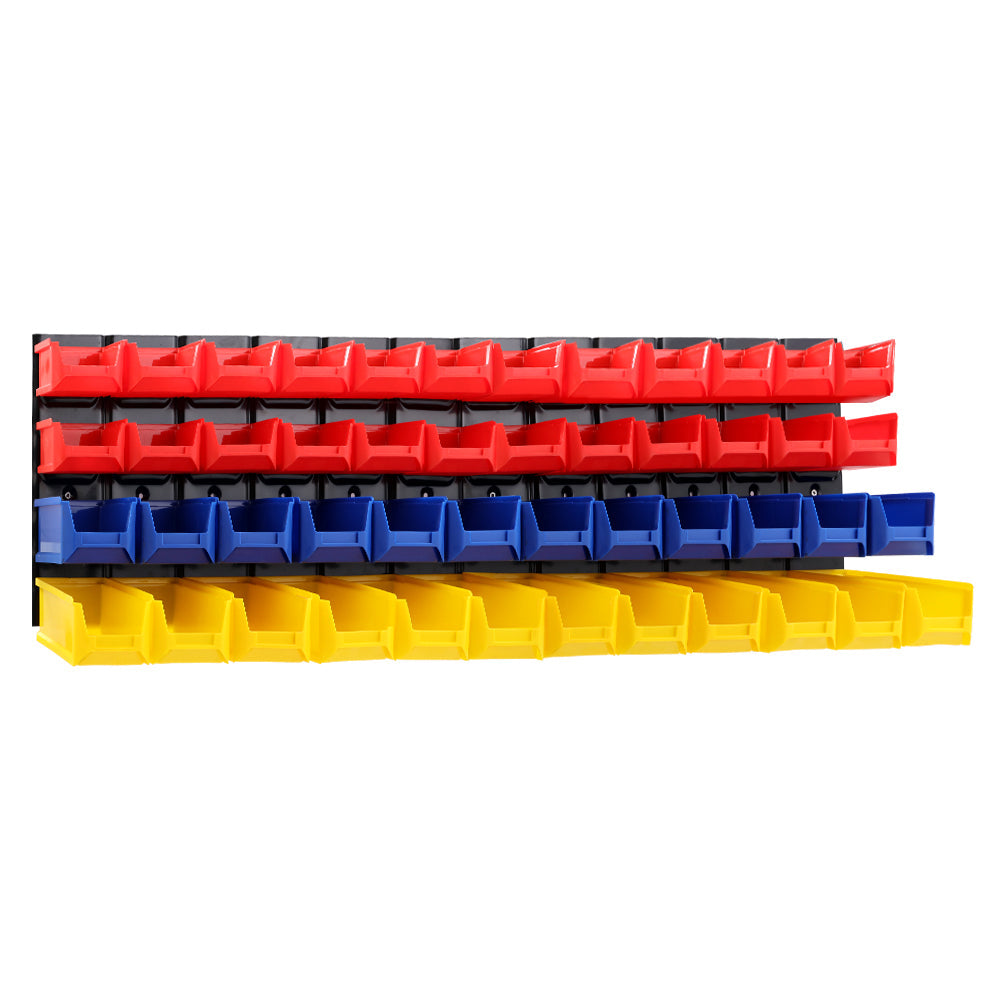 Wall Mounted Rack Tools Steel Garage Board - 48 Storage Bins