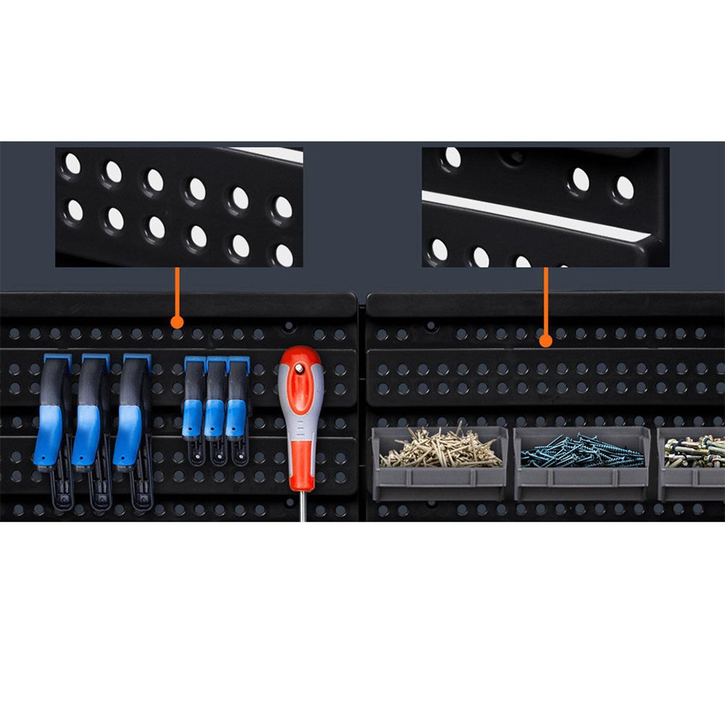 30 Bin Wall Mounted Rack Storage Organiser