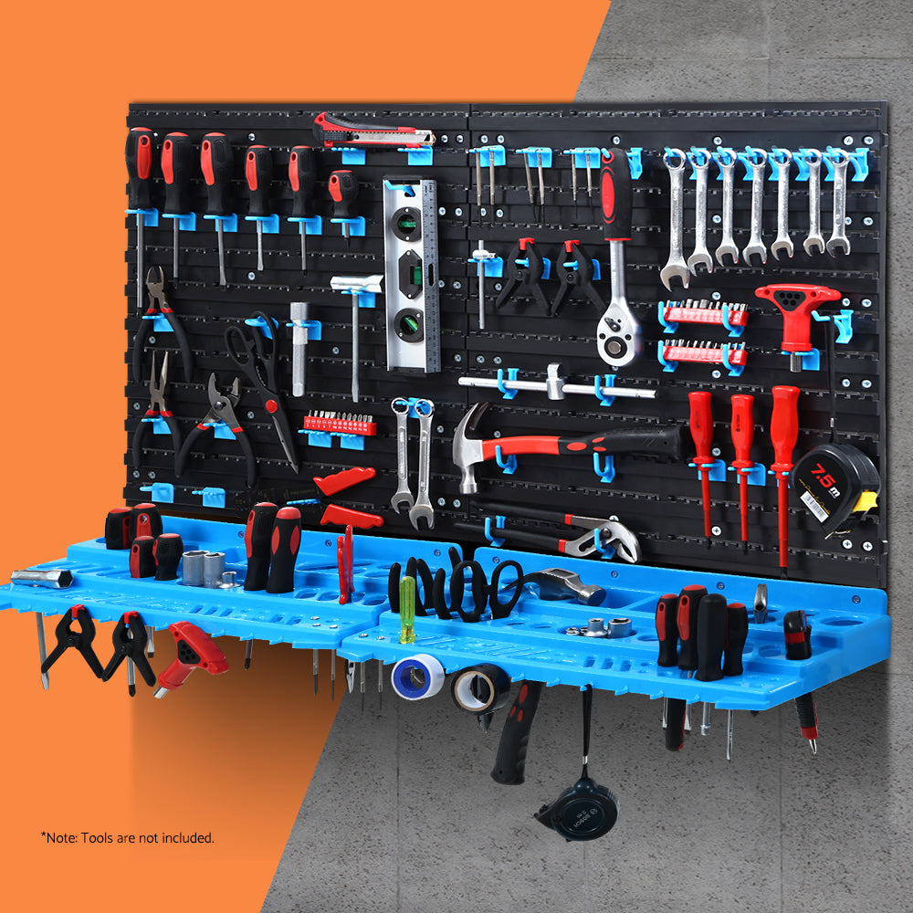 Wall Mounted Rack Tools Steel Garage Board - 108 Storage Bins