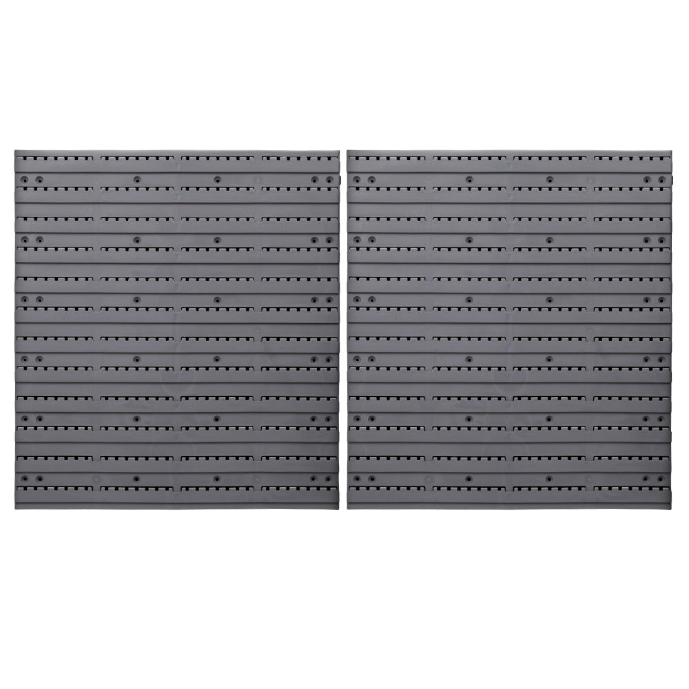 Wall Mounted Storage Bin Rack Tool Garage Organiser - 96pcs