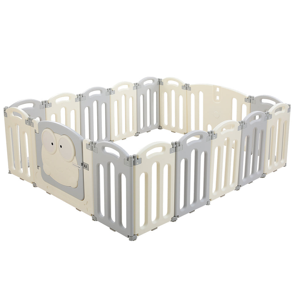 Baby Playpen Foldable Toddler Fence Safety Play Centre - 16 Panels