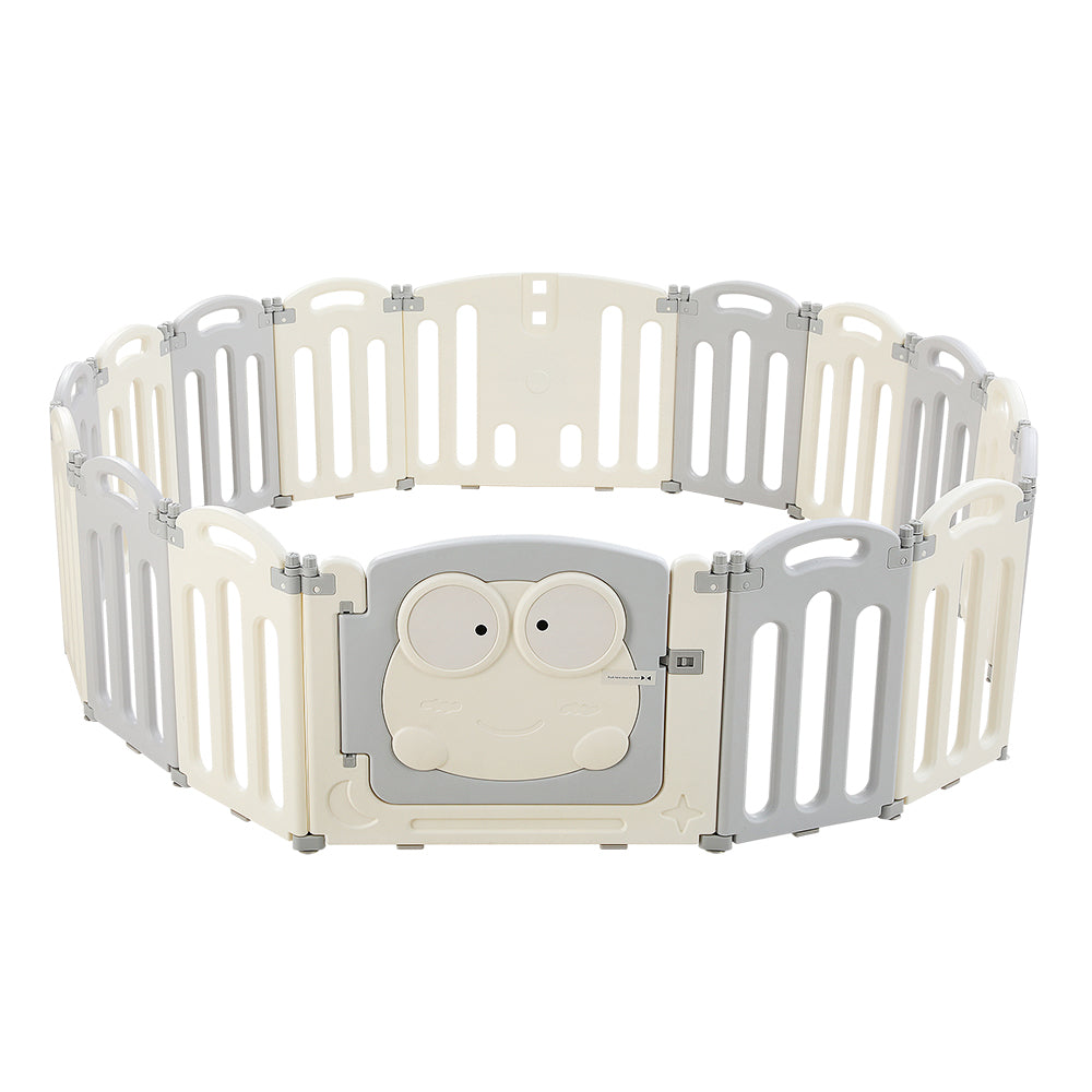 Baby Playpen Foldable Toddler Fence Safety Play Centre - 16 Panels