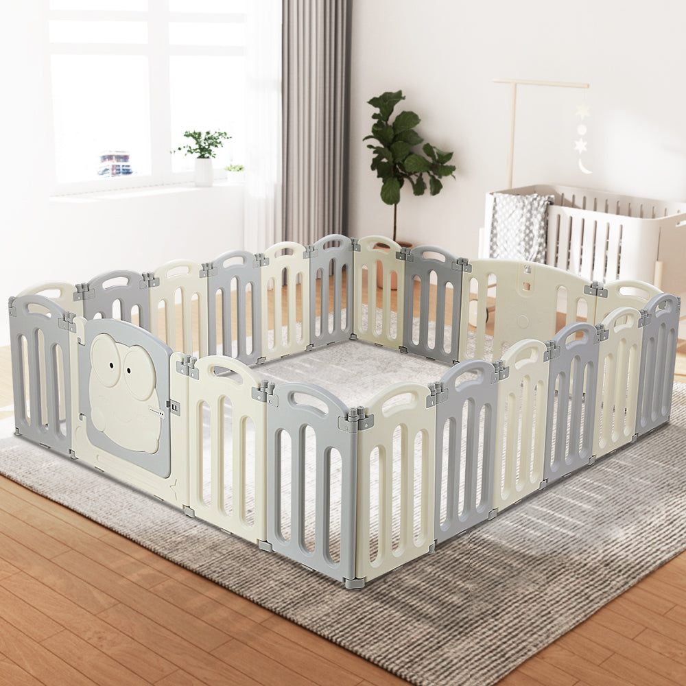 Baby Playpen Foldable Toddler Fence Safety Play Centre - 20 Panels