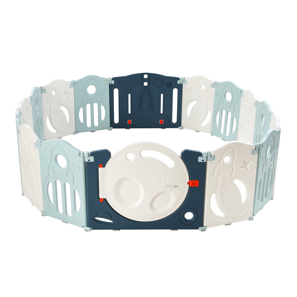 Baby Playpen Foldable Toddler Fence Safety Play Barrier - 16 Panels