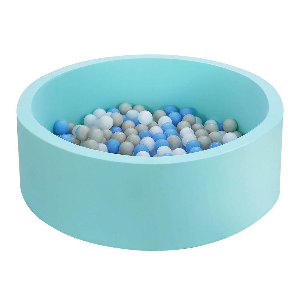 Kids Ocean Foam Ball Pit with Toy Balls Play Pool 90x30cm - Blue