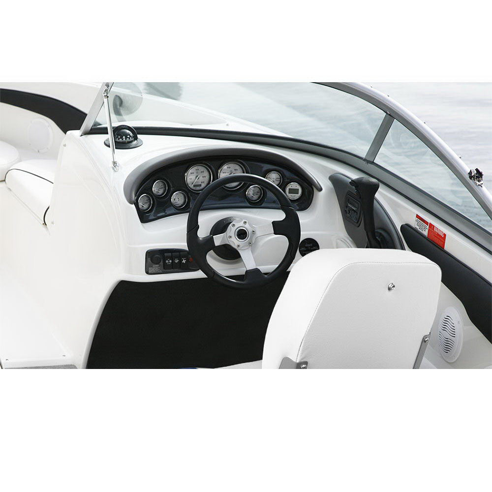 All Weather Swivel Folding Boat Seat Set of 2 - White and Blue