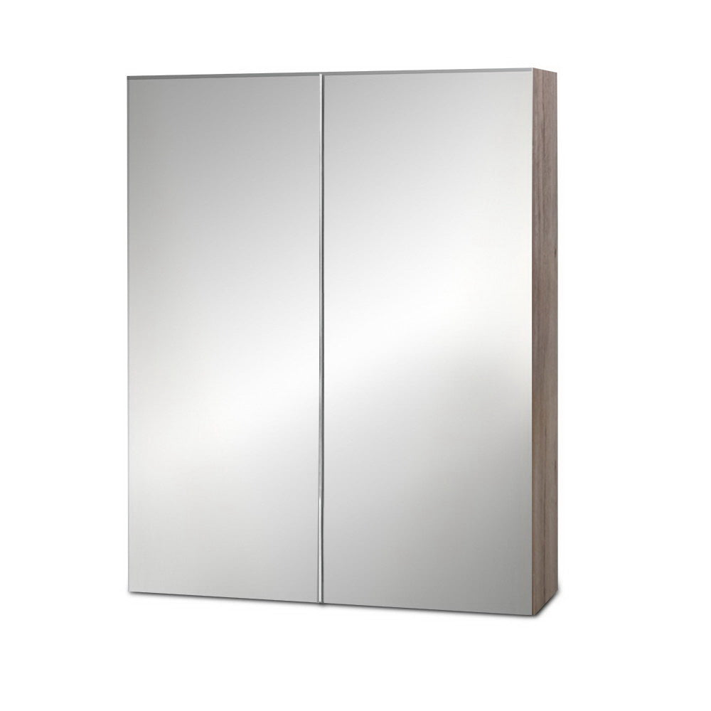 Bathroom Mirror Cabinet 600mm x720mm - Natural