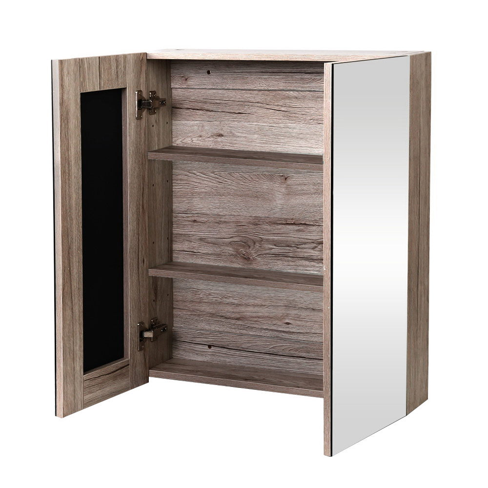 Bathroom Mirror Cabinet 600mm x720mm - Natural