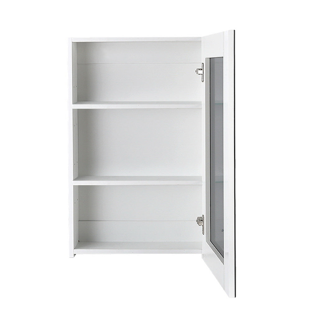 Bathroom Vanity Mirror with Storage Cavinet - White – ozozoo