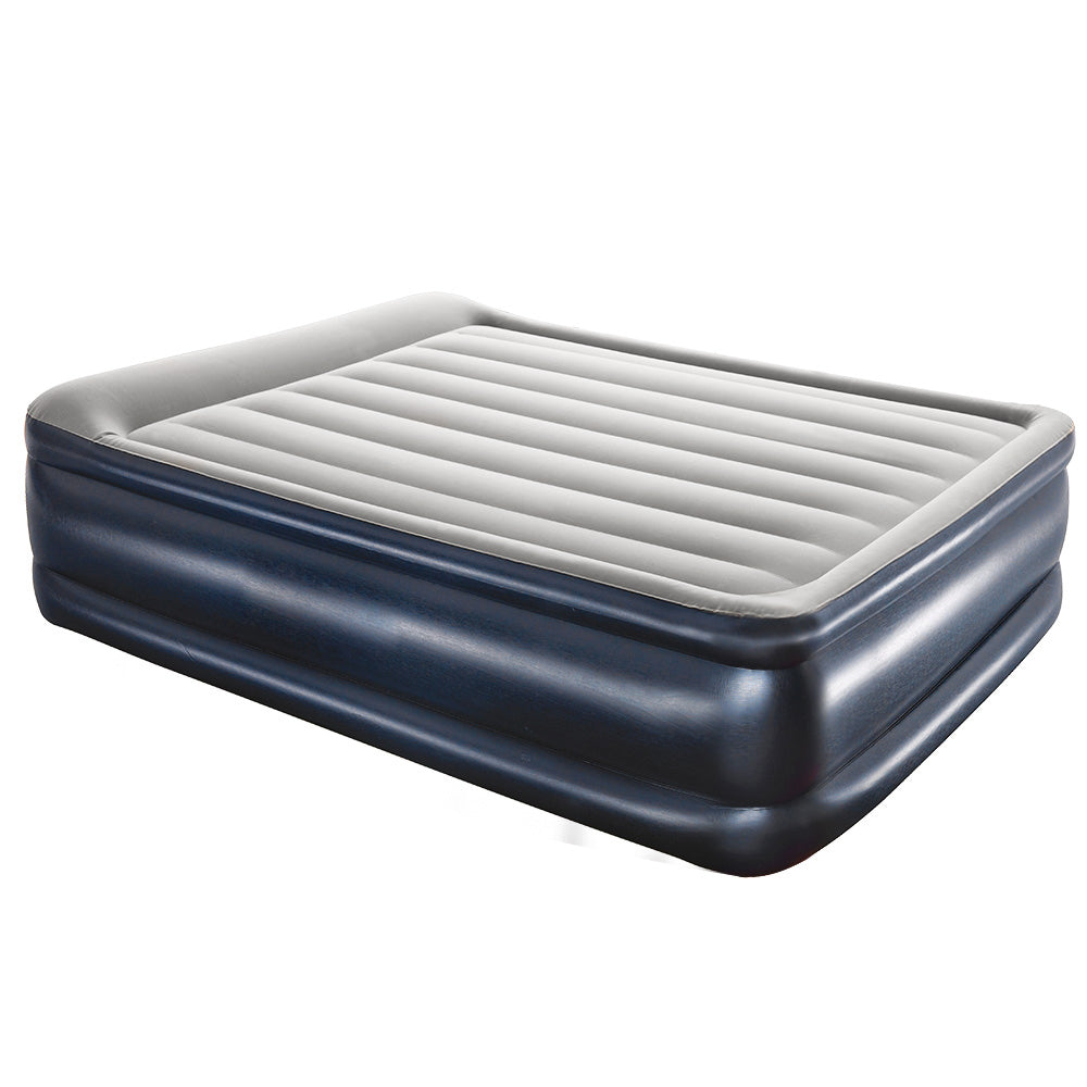Inflatable Built in Pump Queen Air Bed Sleeping Mattress - 203x152x46cm