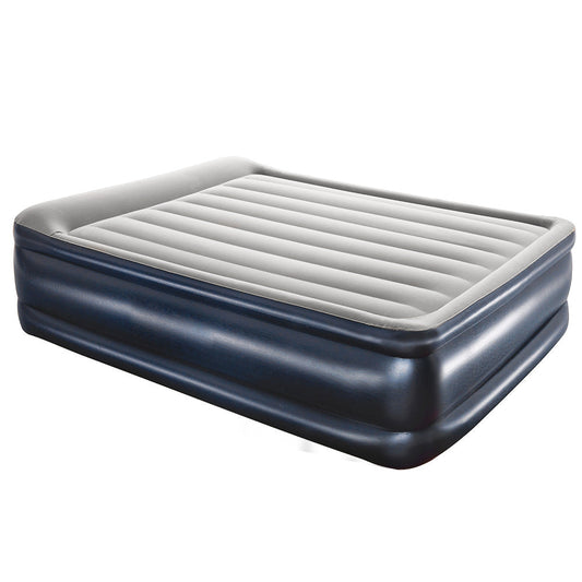 Inflatable Built in Pump Queen Air Bed Sleeping Mattress - 203x152x46cm