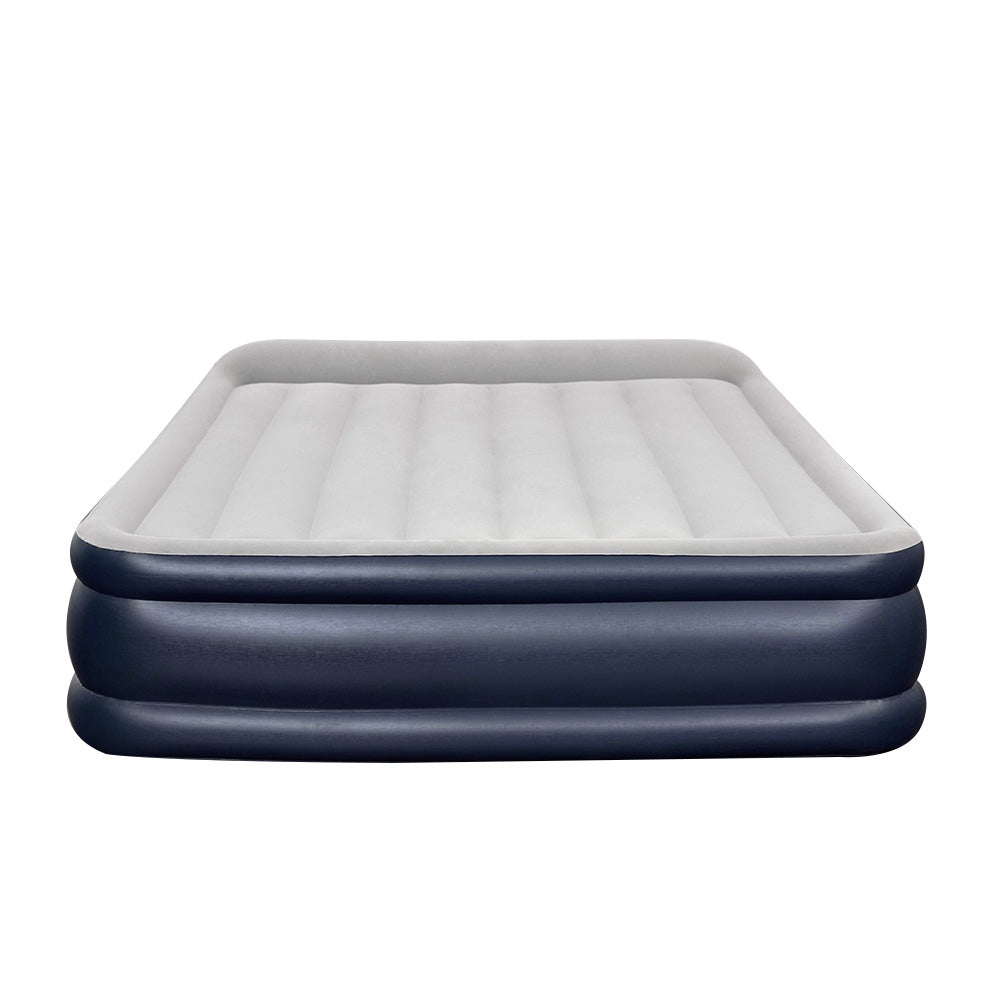 Inflatable Built in Pump Queen Air Bed Sleeping Mattress - 203x152x46cm