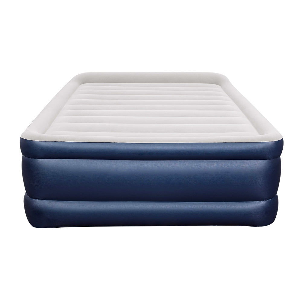 Inflatable Built in Pump Queen Air Bed Sleeping Mattress - 203x152x61cm
