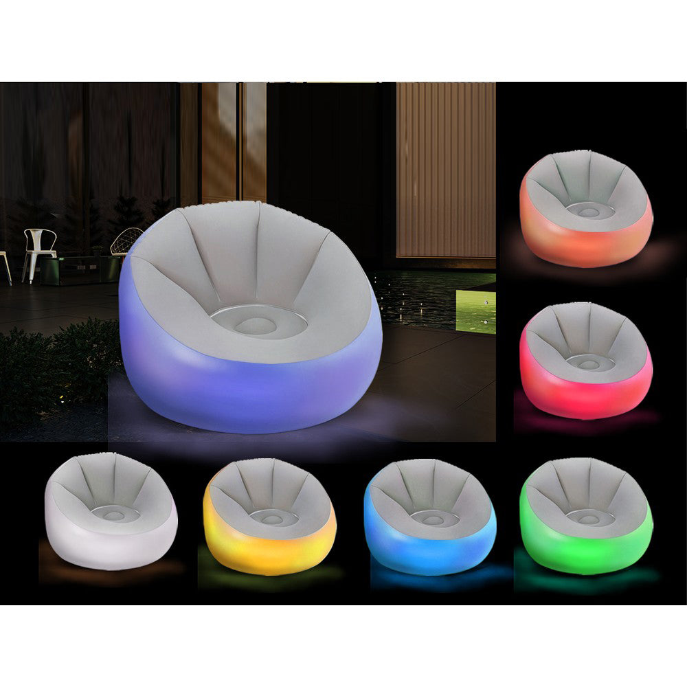 Inflatable LED Outdoor Lounge Seat - 7 Colours