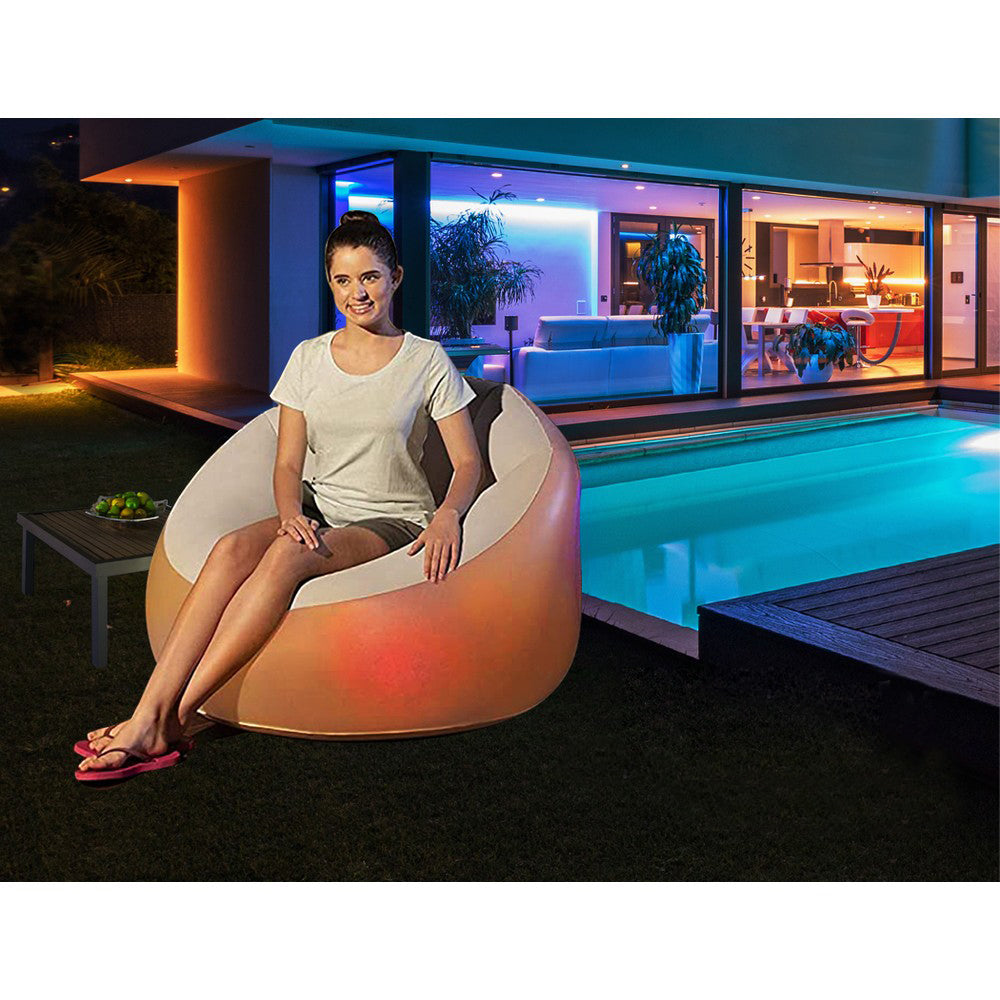 Inflatable LED Outdoor Lounge Seat - 7 Colours