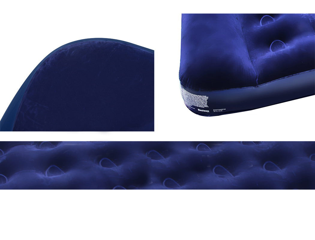 Single Size Inflatable Air Matress - Navy Blue