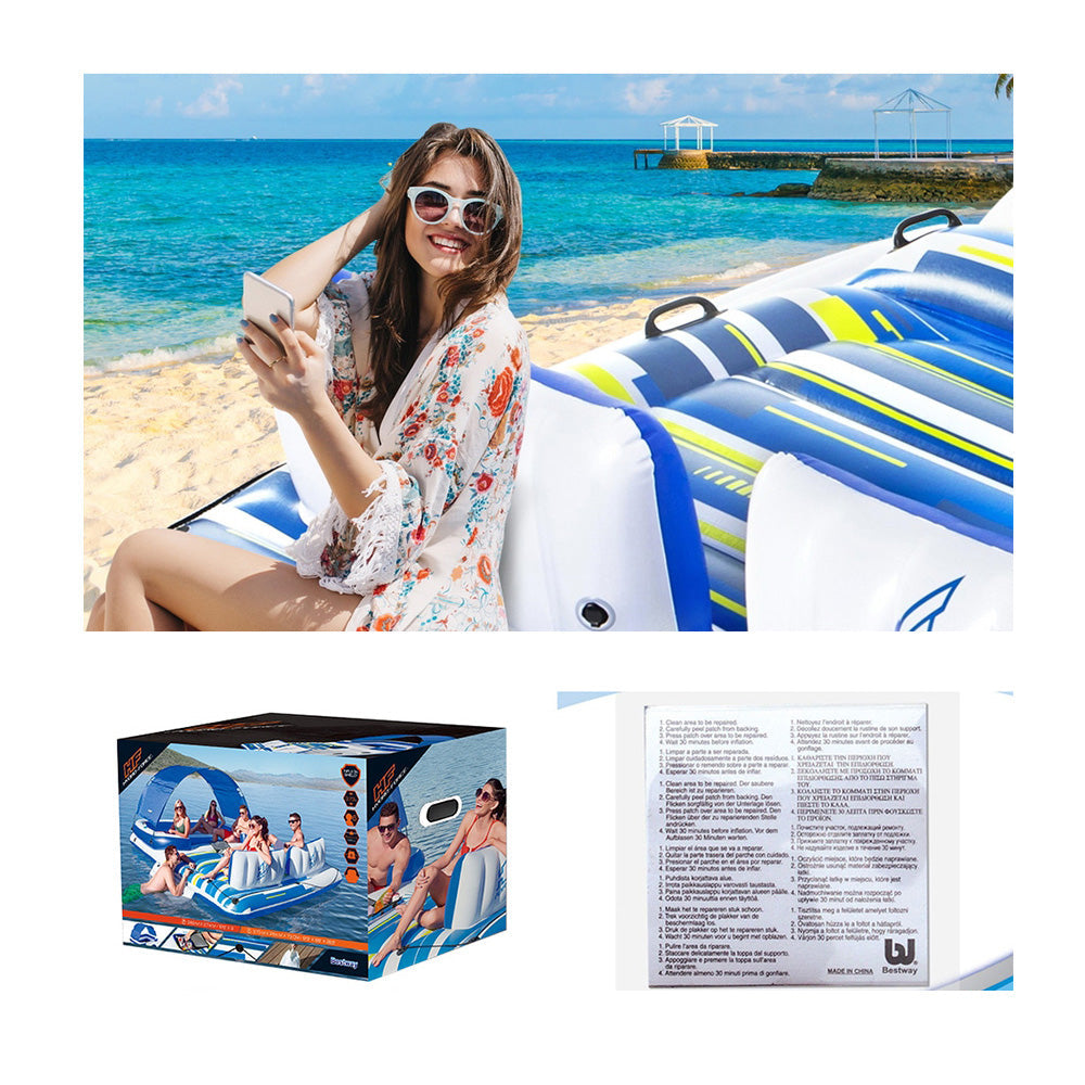 Inflatable Floating Island Lounge - 6 Person