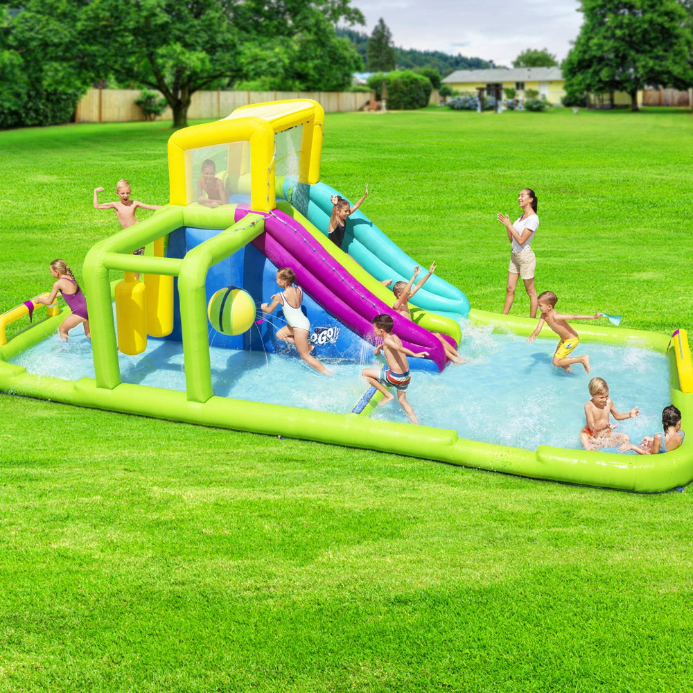 Inflatable Water Pack Pool Slide Castle Playground Splash Course