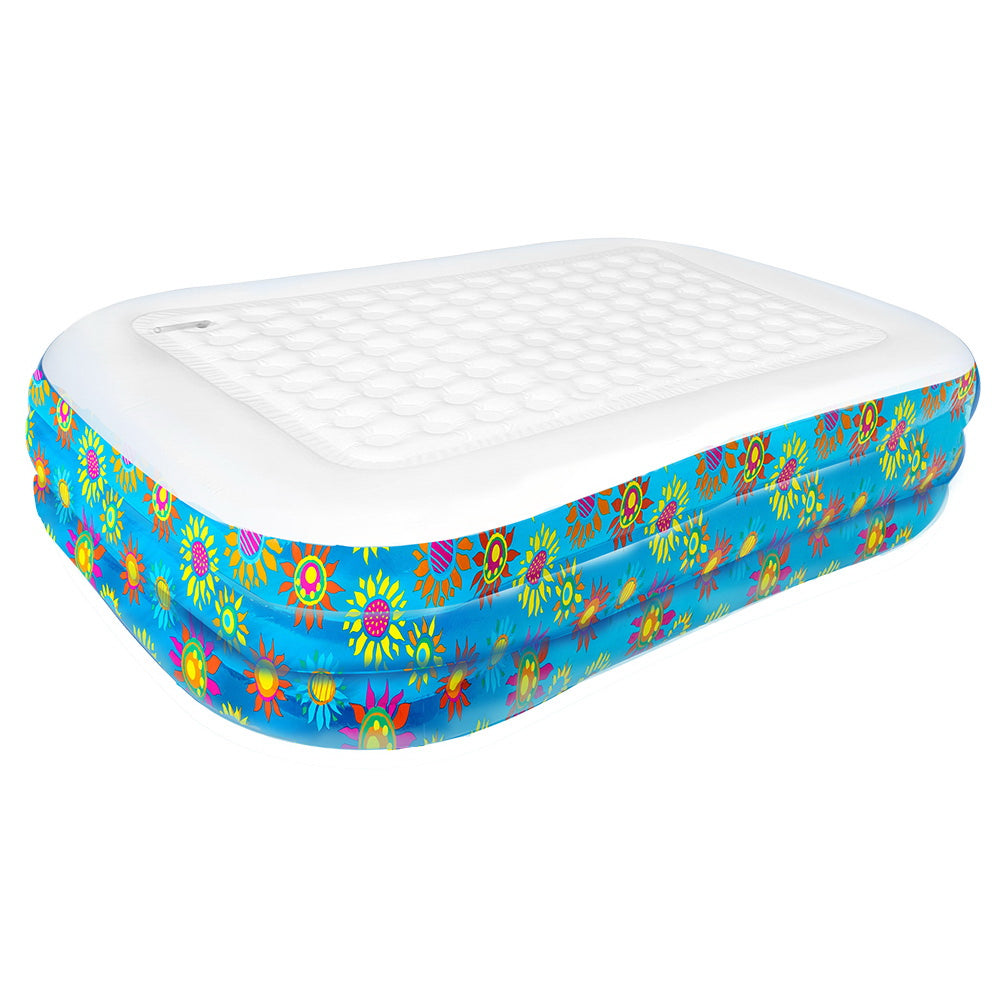 Inflatable Outdoor Rectangular Family Swimming Pool - 1161L