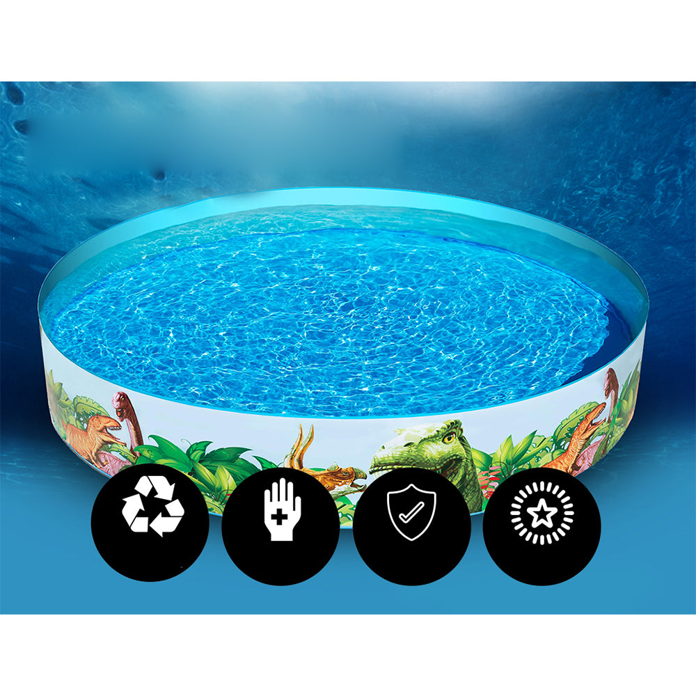 Kids Inflatable Bottom Outdoor Swimming Pool - 946L