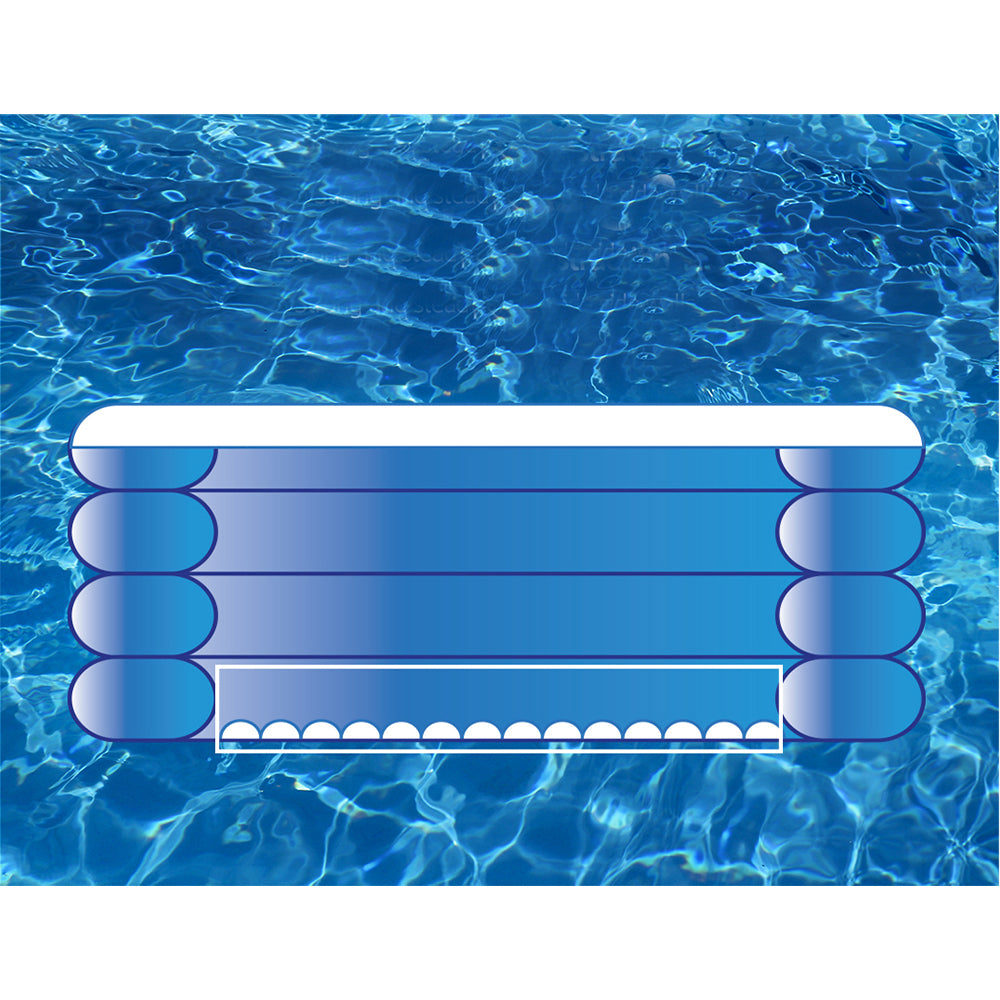 Kids Inflatable Bottom Outdoor Swimming Pool - 946L