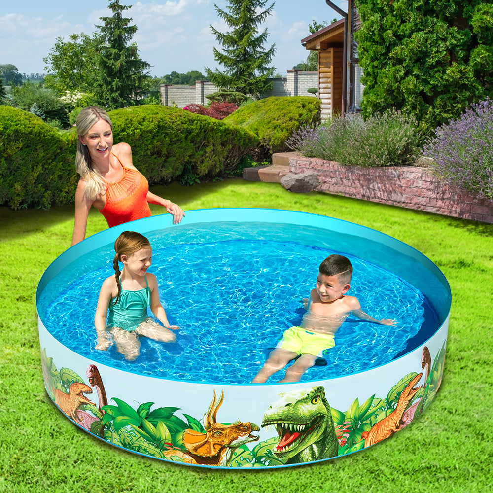 Kids Inflatable Bottom Outdoor Swimming Pool - 946L