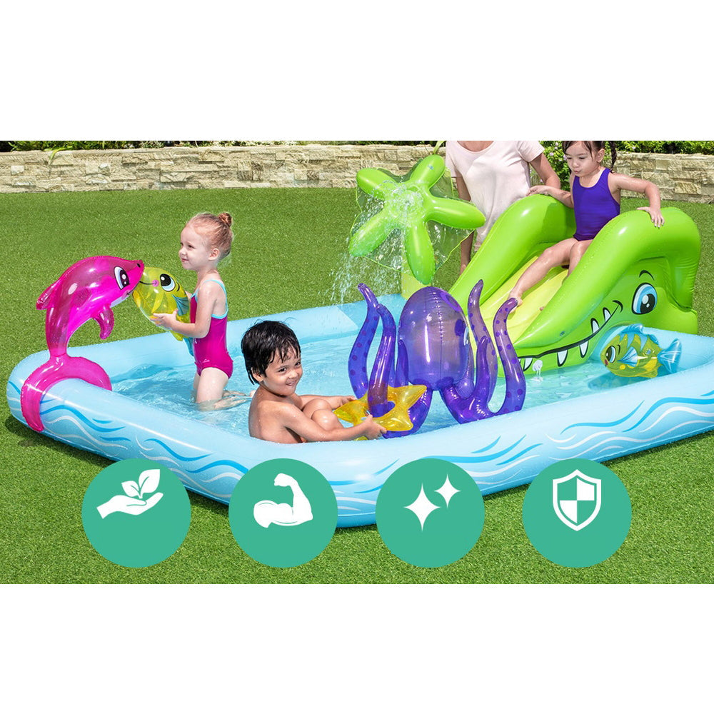 Kids Inflatable Outdoor Swimming Pool Aquarium - 308L