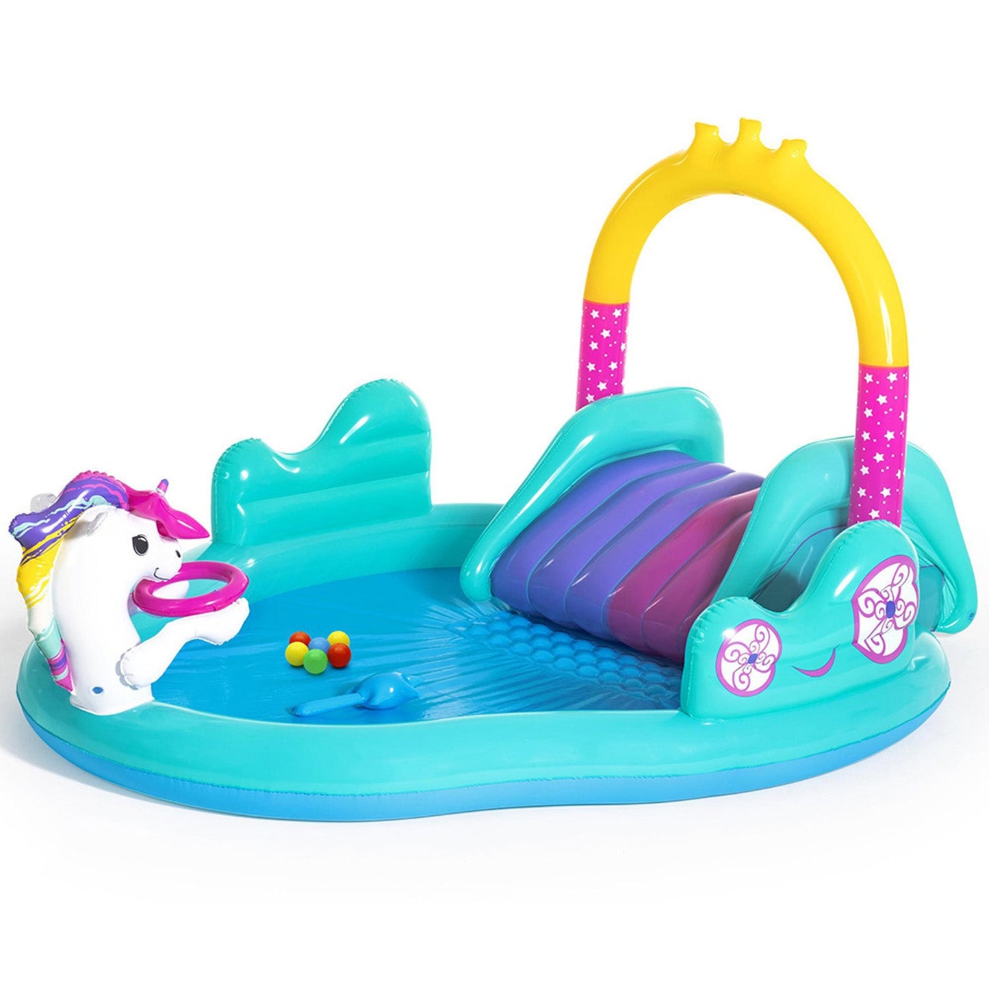 Kids Inflatable Unicorn Slide Play Pool