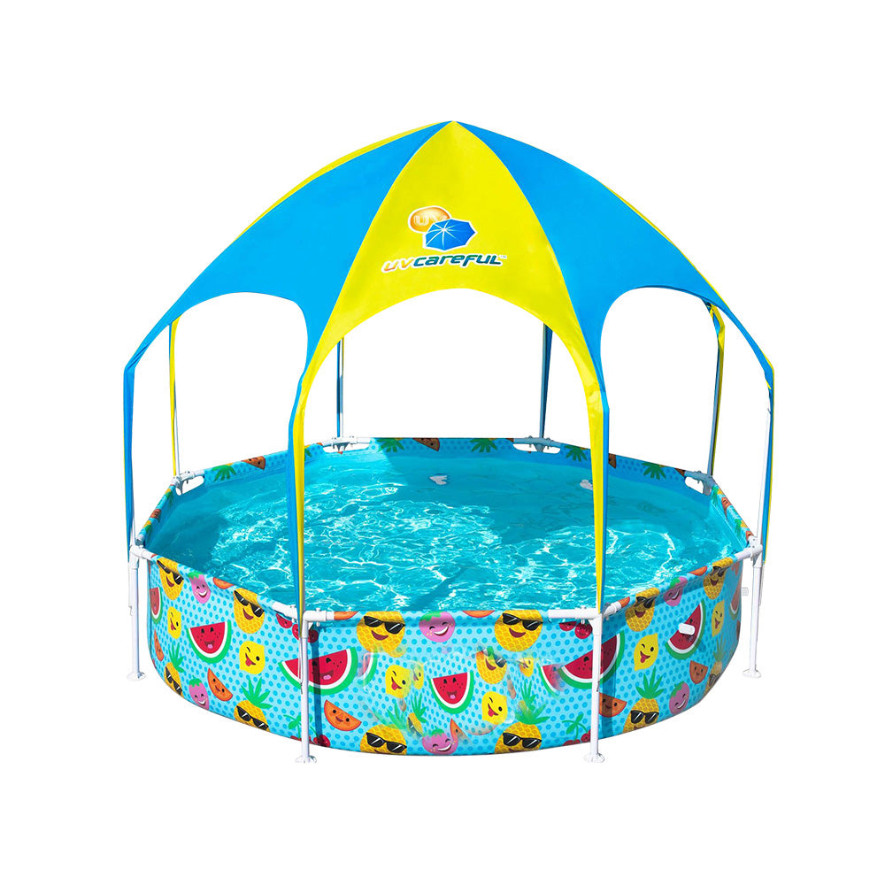 Family Above Ground Swimming Pool with Canopy - 1688L