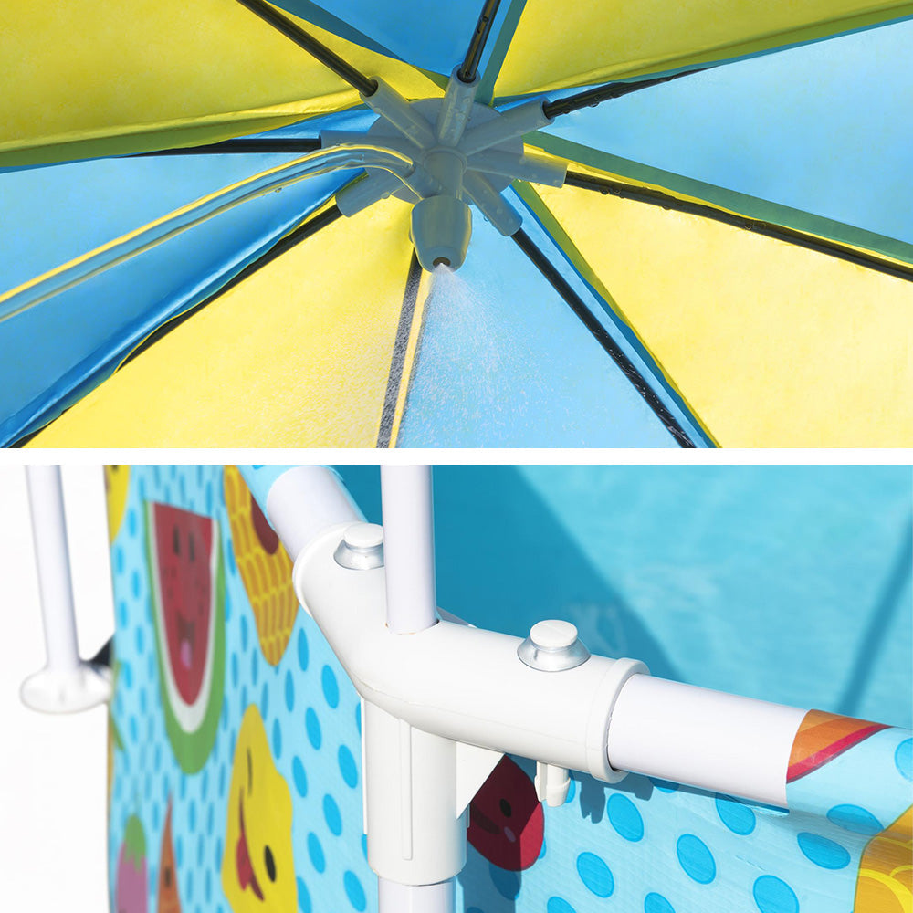Family Above Ground Swimming Pool with Canopy - 1688L