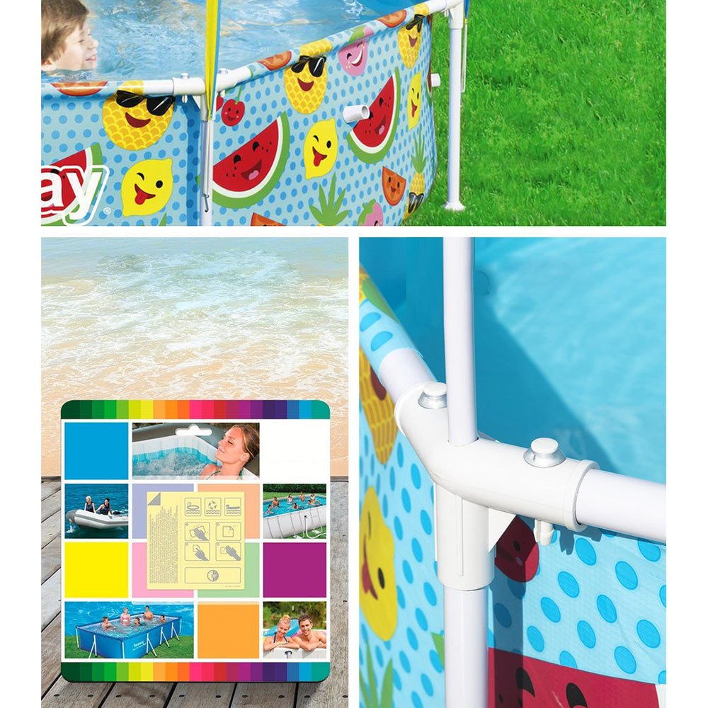 Family Above Ground Swimming Pool with Canopy - 1688L