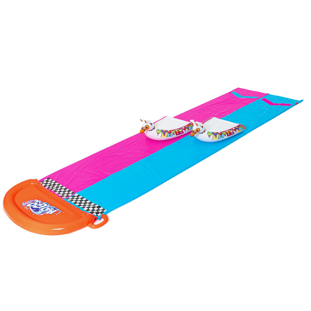 Inflatable Water Slip And Slide 4.88m Kids Rider Splash Toy Outdoor