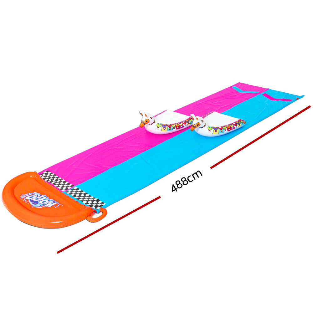Inflatable Water Slip And Slide 4.88m Kids Rider Splash Toy Outdoor