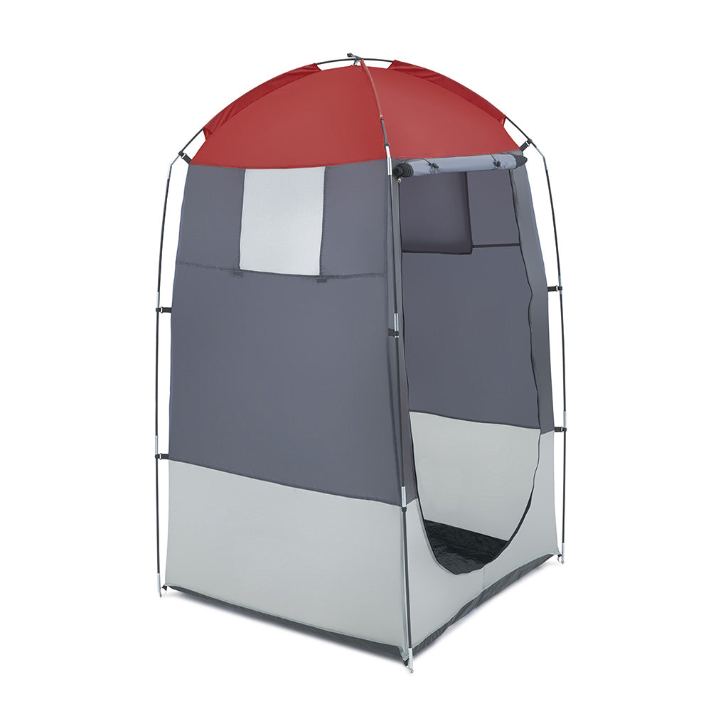 Portable Outdoor Camping Change Room - Grey and Red
