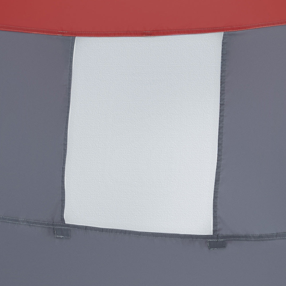 Portable Outdoor Camping Change Room - Grey and Red