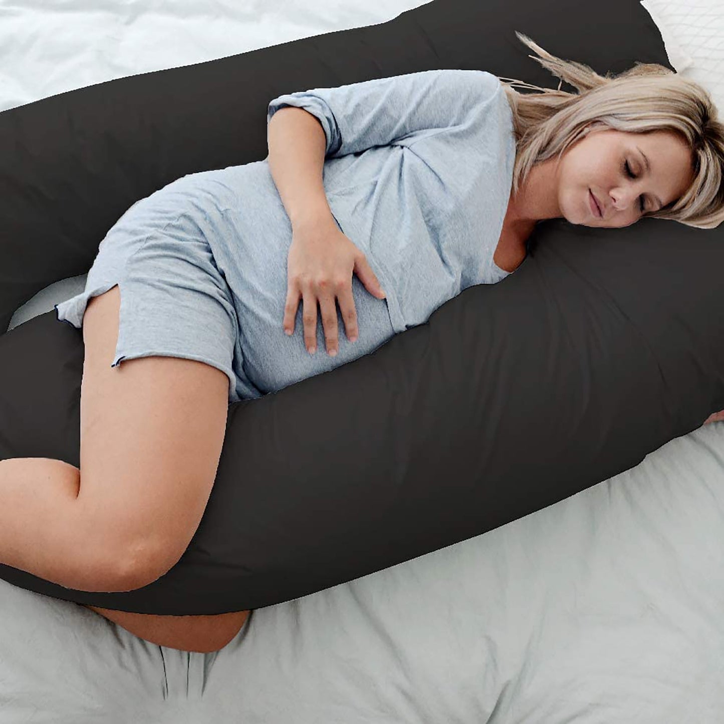 Pregnancy Maternity Nursing Pillow Body Feeding Support - Black