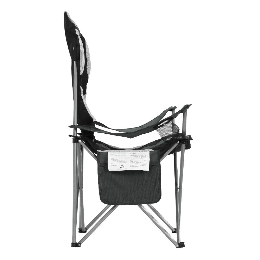 Folding Camping Arm Chair Portable Outdoor Beach Fishing - 2x