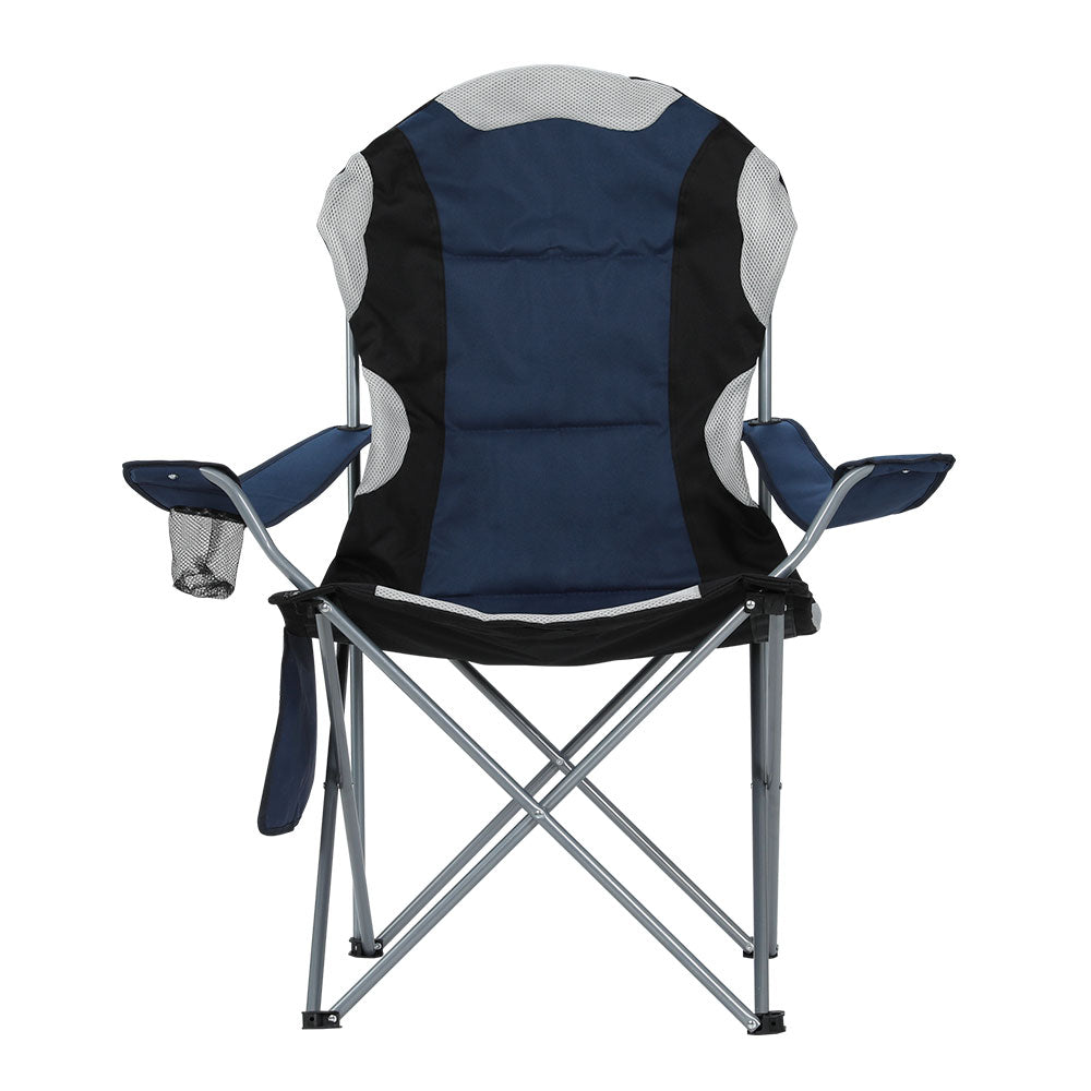 Camping Folding Arm Chair Portable Camping Garden Fishing - 2x