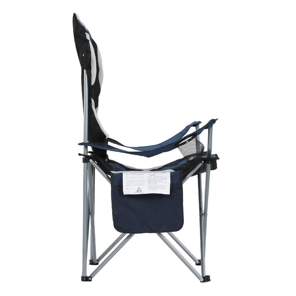 Camping Folding Arm Chair Portable Camping Garden Fishing - 2x