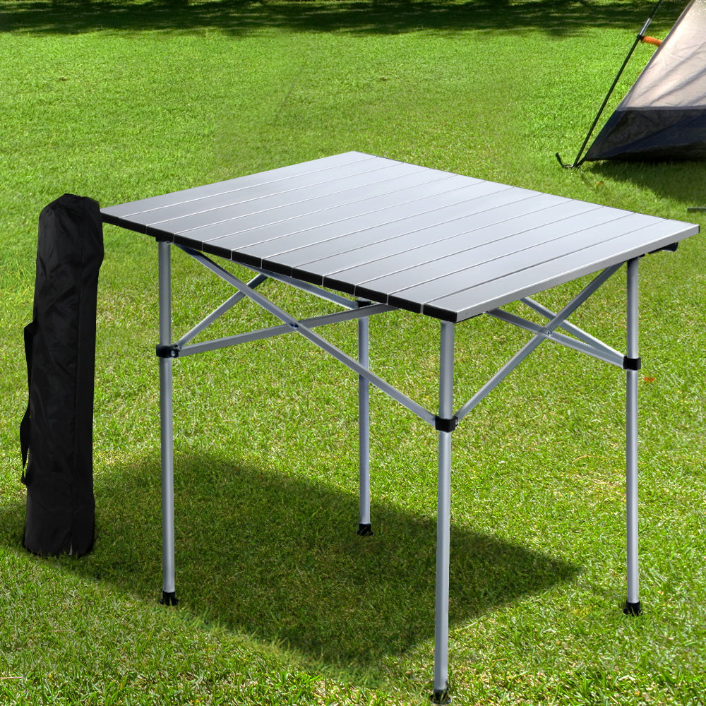 Camping Roll up Table Foldable Picnic Garden BBQ Desk - 70cm