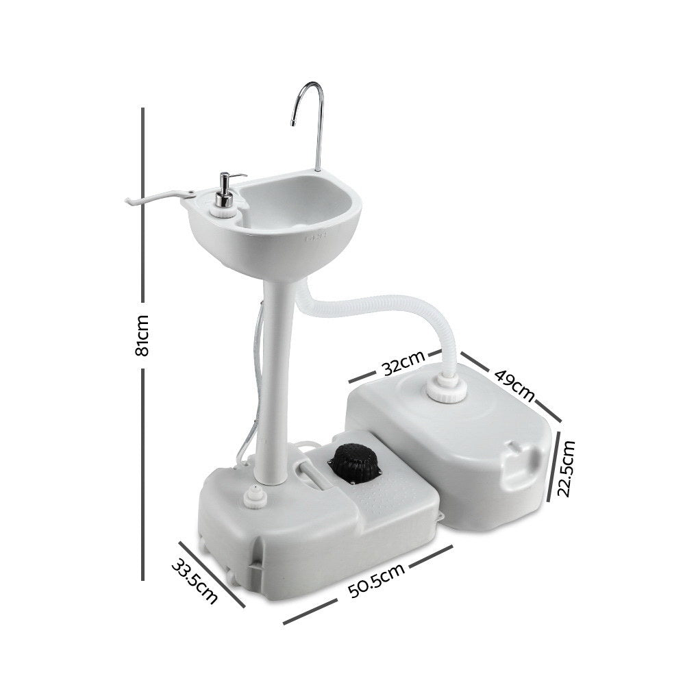 Outdoor Portable Camping Wash Basin - 43L